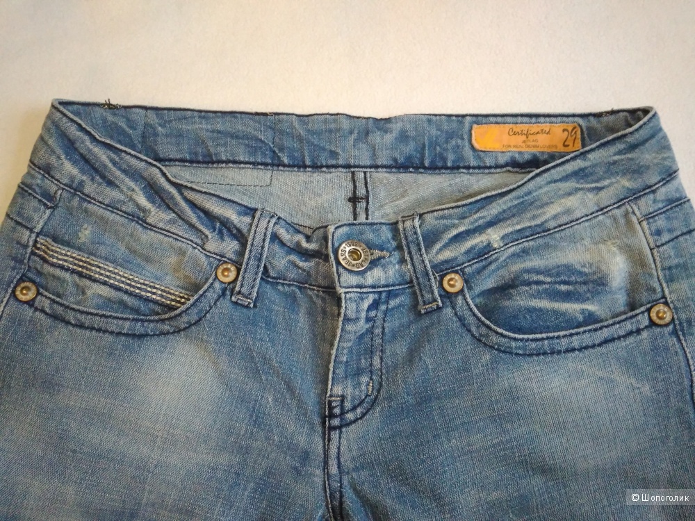 Сине-голубые джинсы Wonderful Blue Италия 44-46RUS