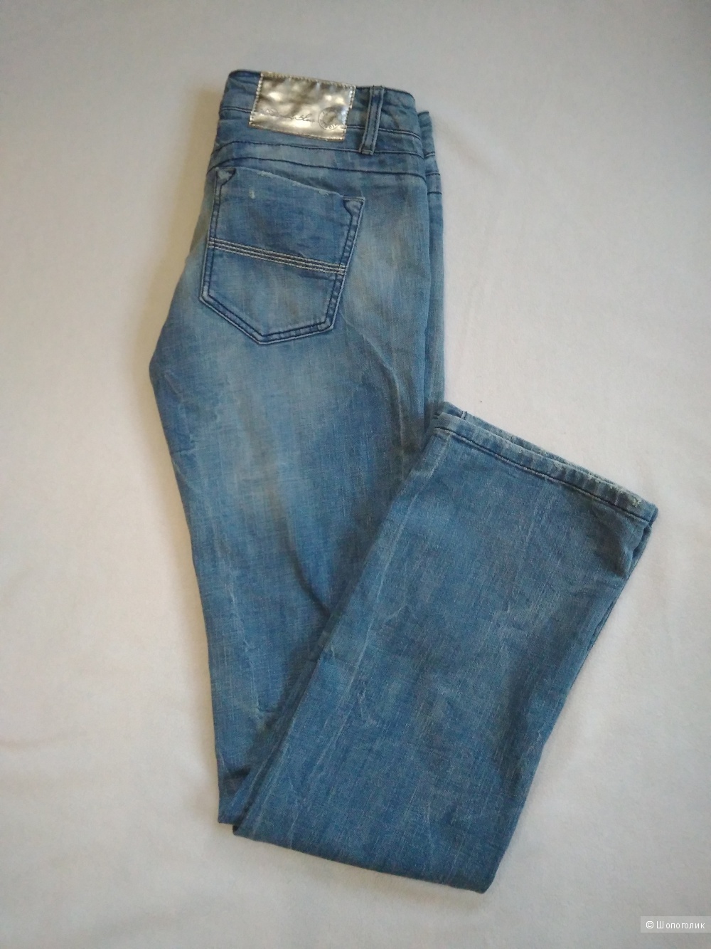 Сине-голубые джинсы Wonderful Blue Италия 44-46RUS