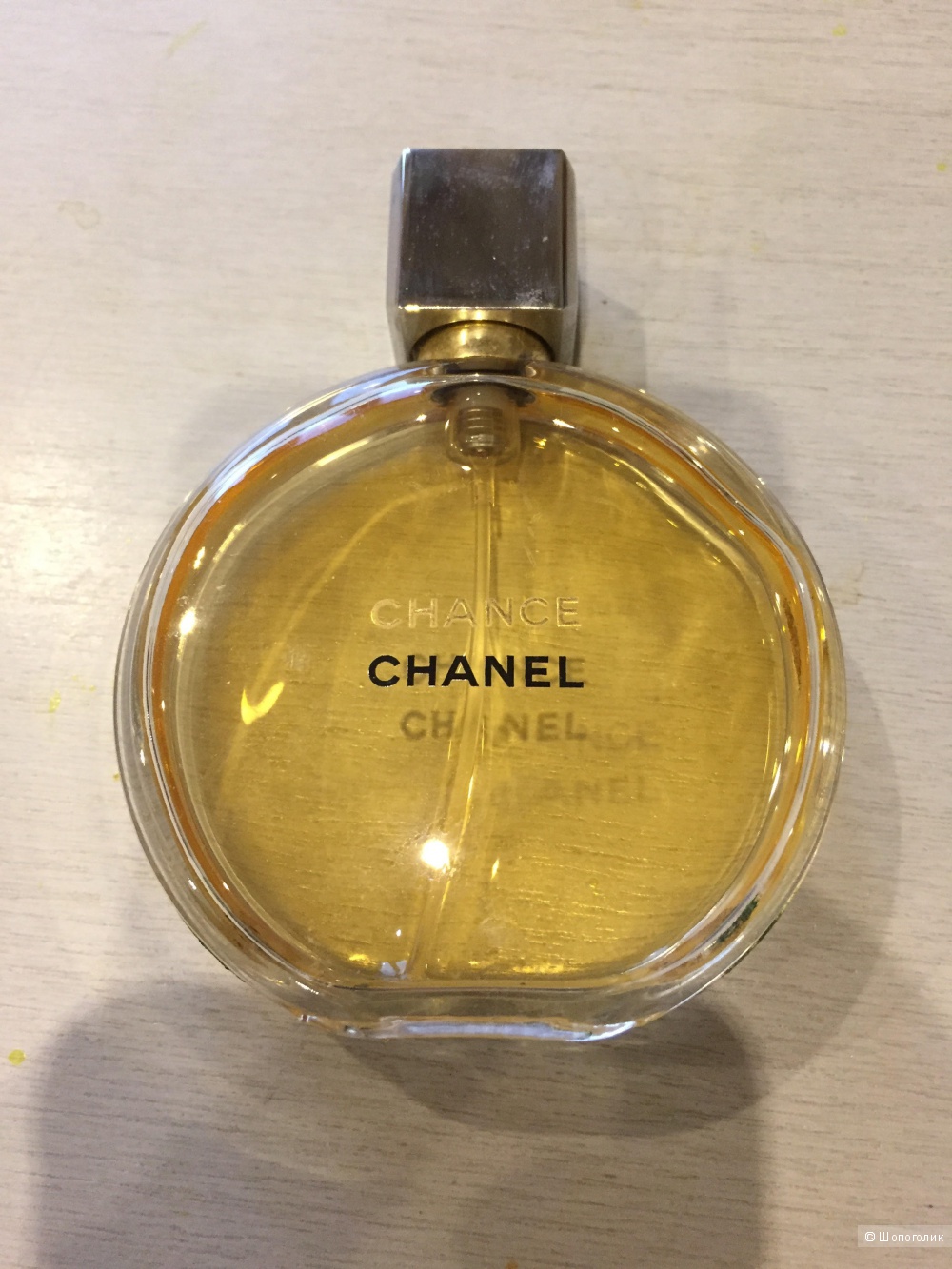 Парфюмированная вода Chanel Chance 50 мл больше половины флакона.