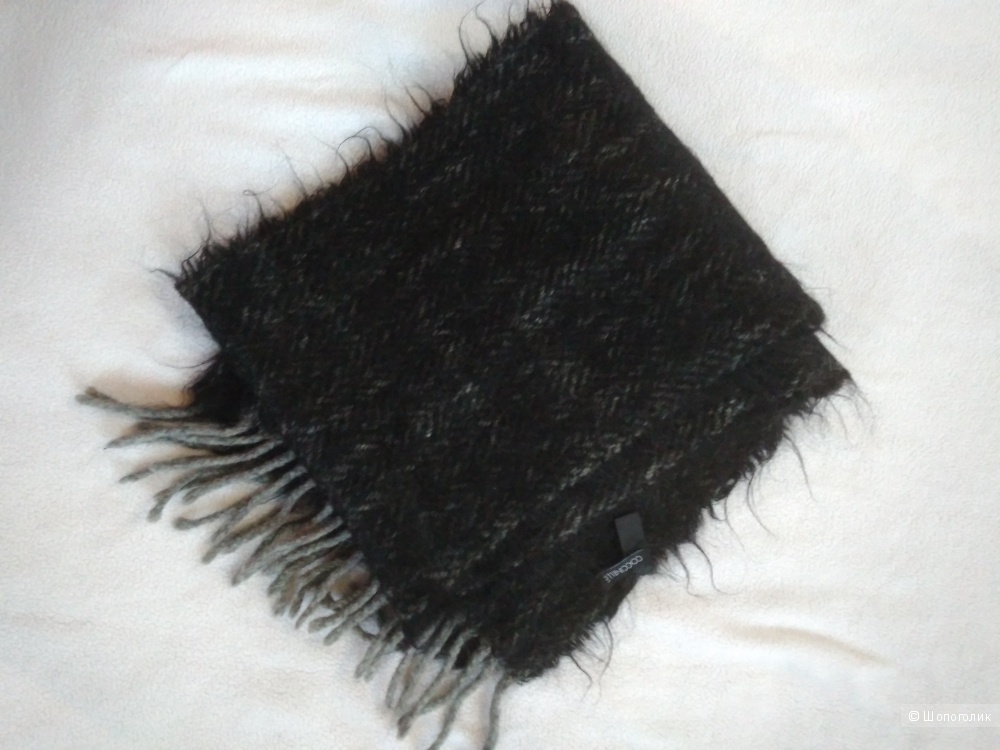 Черный мохеровый шарф COCCINELLE 24*120