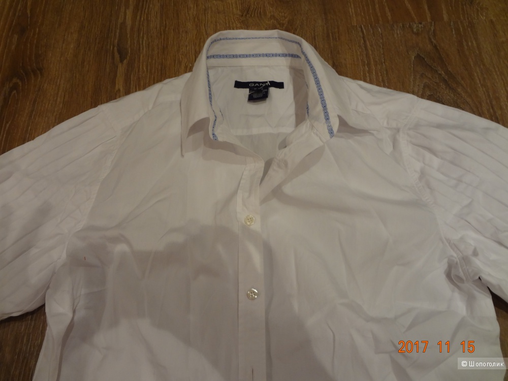 Белая рубашка GANT, новая, UK16, рос 46-48