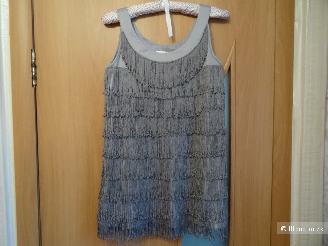 Коктейльное платье из вытянутых нитей "H&M", размер 42-44, б/у