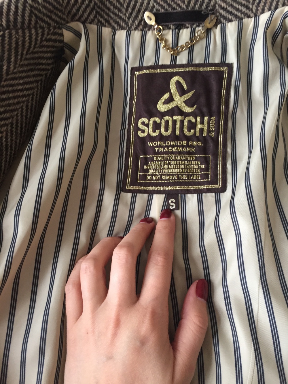 Мужское пальто Scotch & Soda размер S