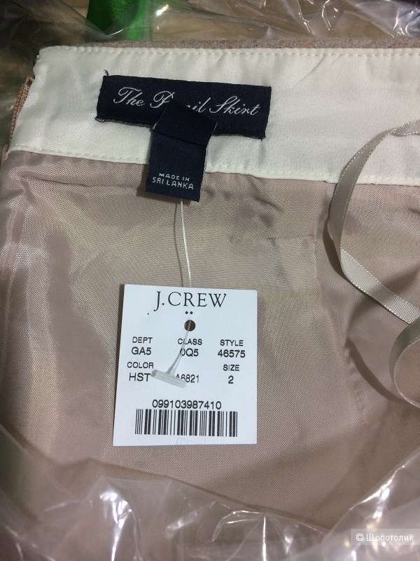 Шерстяная юбка-карандаш J Crew Factory размер 42-44