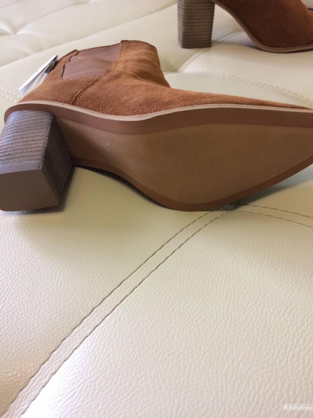 Ботинки Манго замшевые кирпичные 40-41 размер