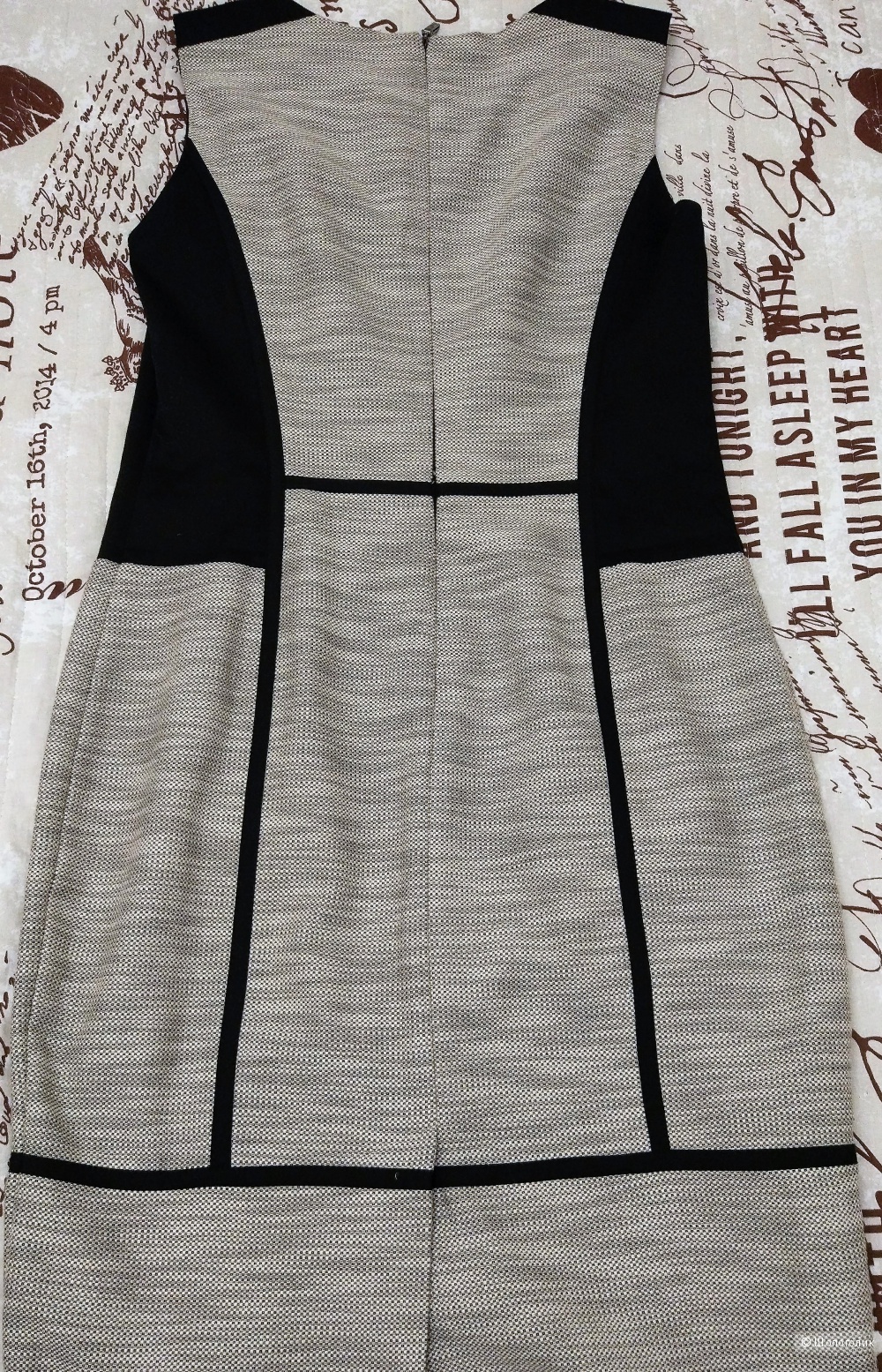 Серо-белое платье MARKS & SPENCER 42-44 размер/12 UK/M