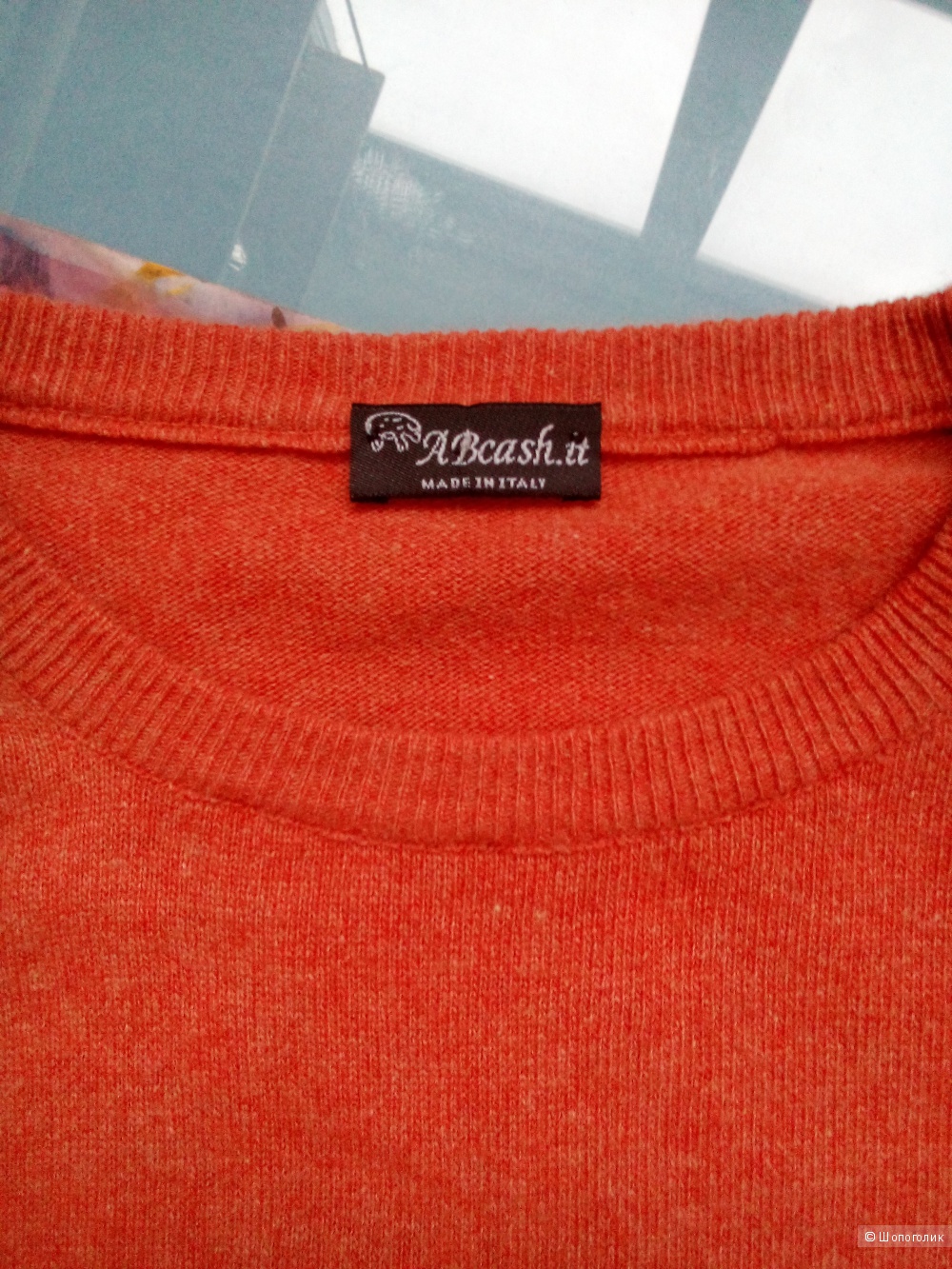 Пуловер ABсash Италия шерсть-кашемир XL.