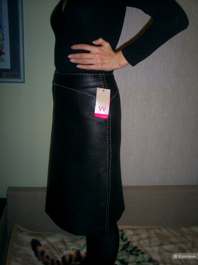 Юбка из натуральной кожи For Woman р 10 евр на 44 русс.