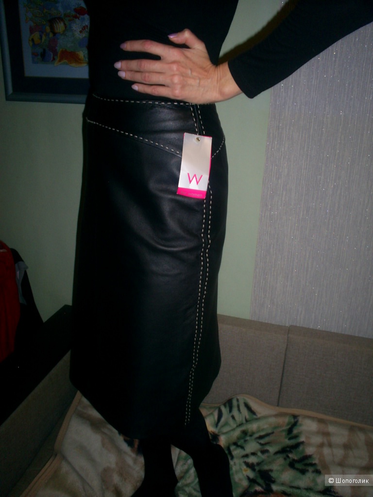 Юбка из натуральной кожи For Woman р 10 евр на 44 русс.