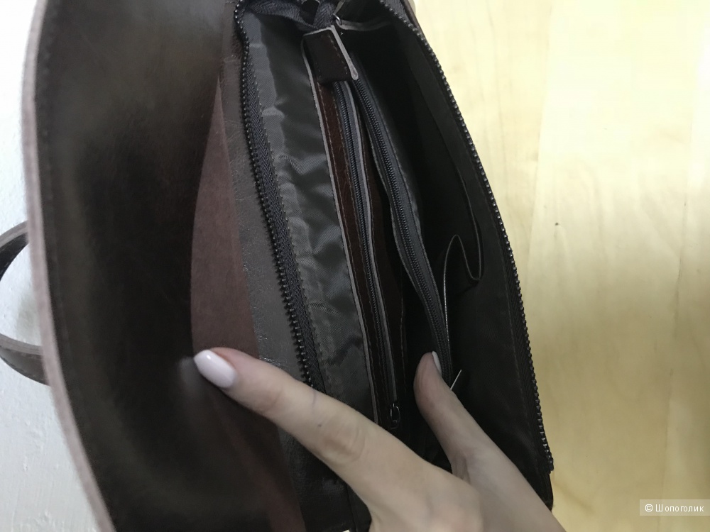 Кожаная сумка-рюкзак, Vita