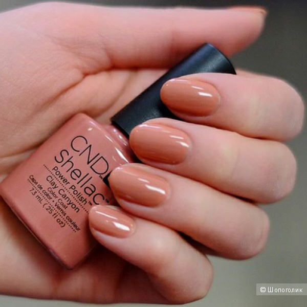 CND VINYLUX Chiffon Twirl и Shellac Clay Canyon