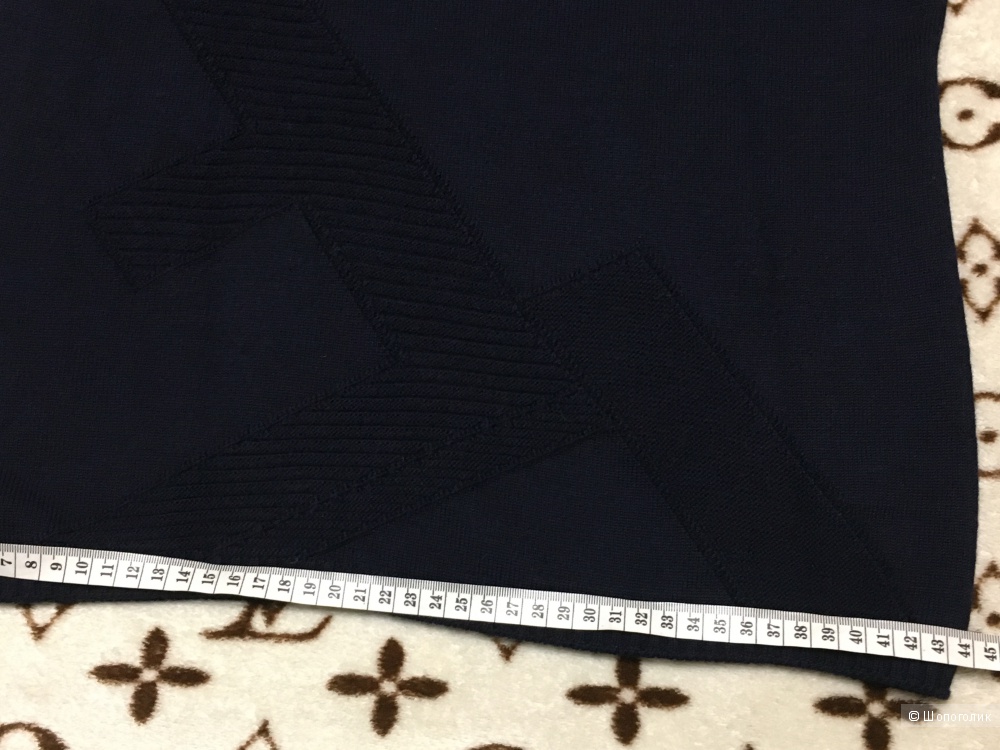 Шерстяной свитер FENDI, 46 (Российский размер) дизайнер:44 (IT). Темно-синий