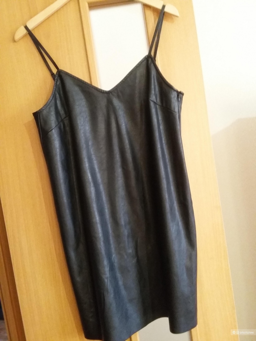 Платье-комбинация из искусственной кожи Monki размер М