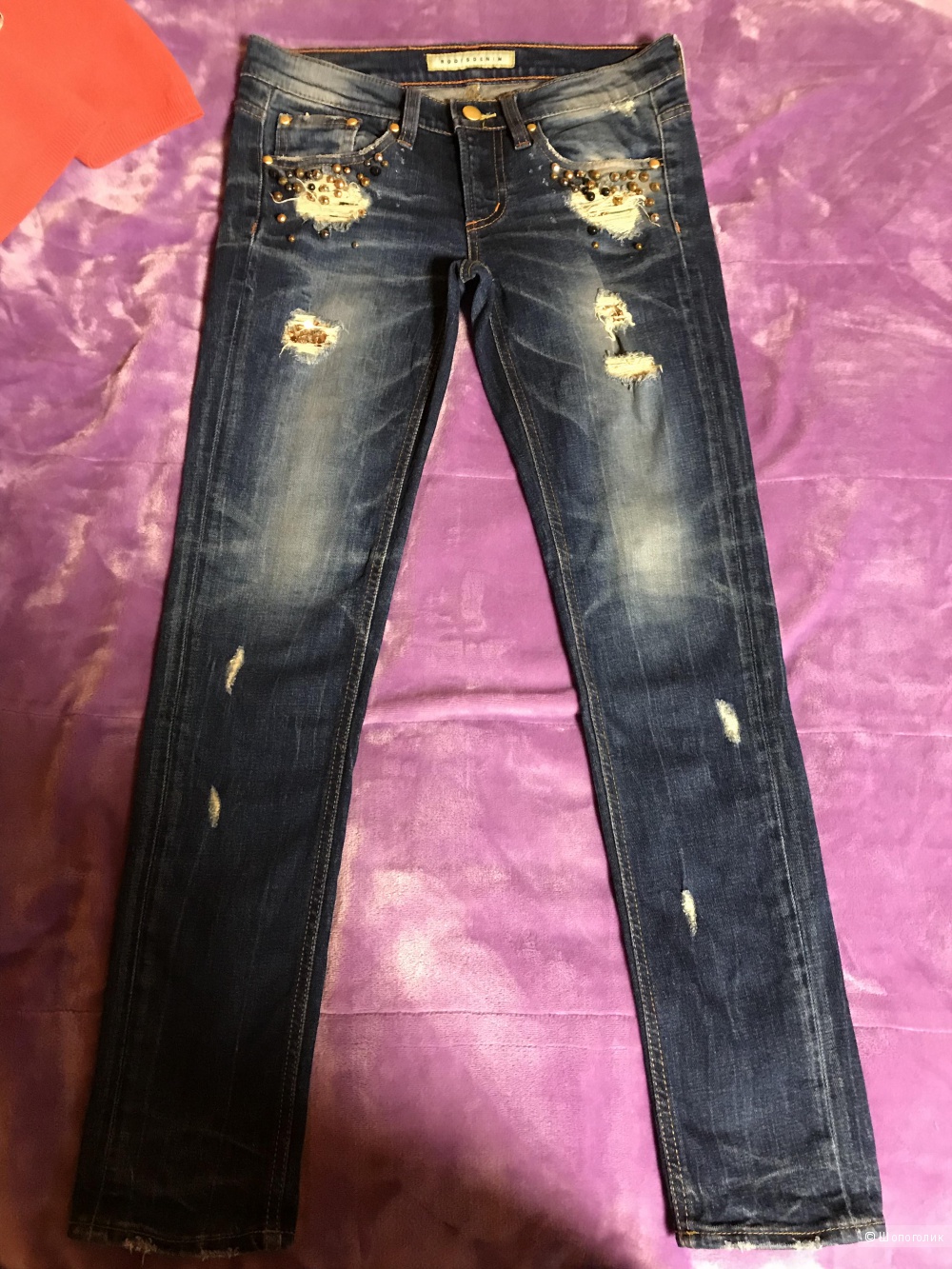 Комплект из трёх вещей , джинсы RODIS DENIM, кофта Glenfiald и шарфик размер 42-44
