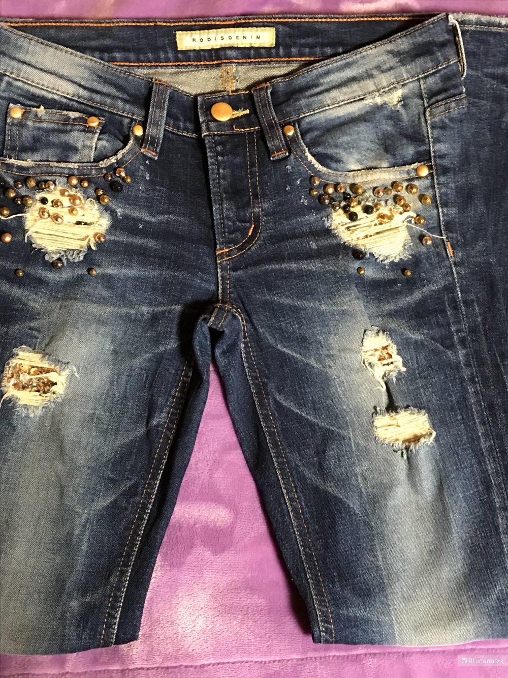 Комплект из трёх вещей , джинсы RODIS DENIM, кофта Glenfiald и шарфик размер 42-44