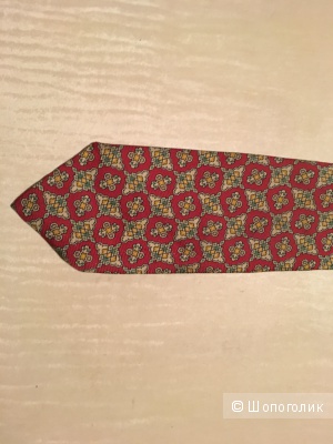 Комплектом три шелковых галстука  Ralph Lauren, Nina Ricci, Lanvin.