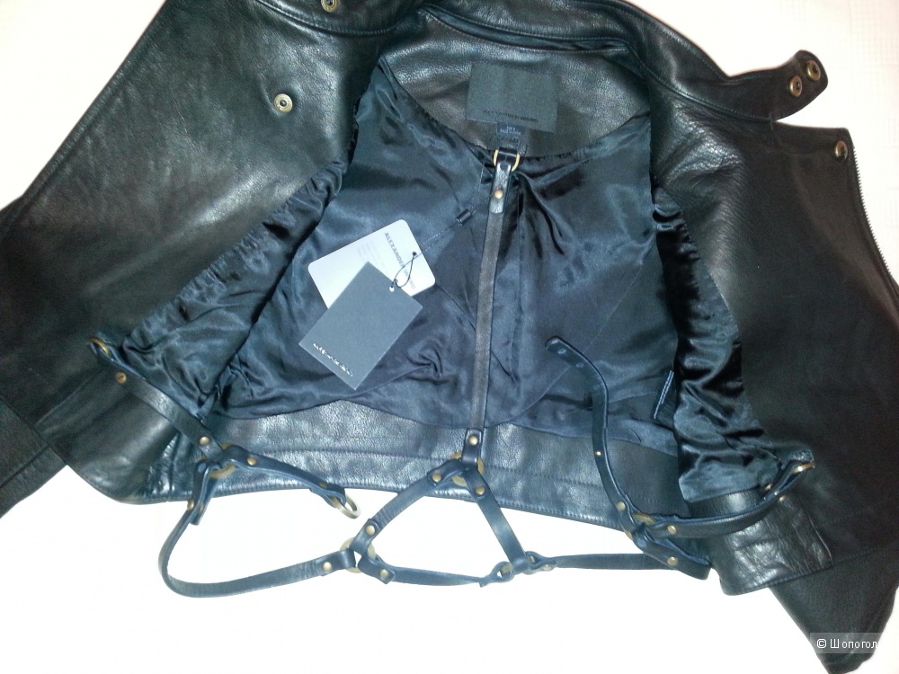 Кожаная укороченная куртка ALEXANDER WANG 40IT, 4US