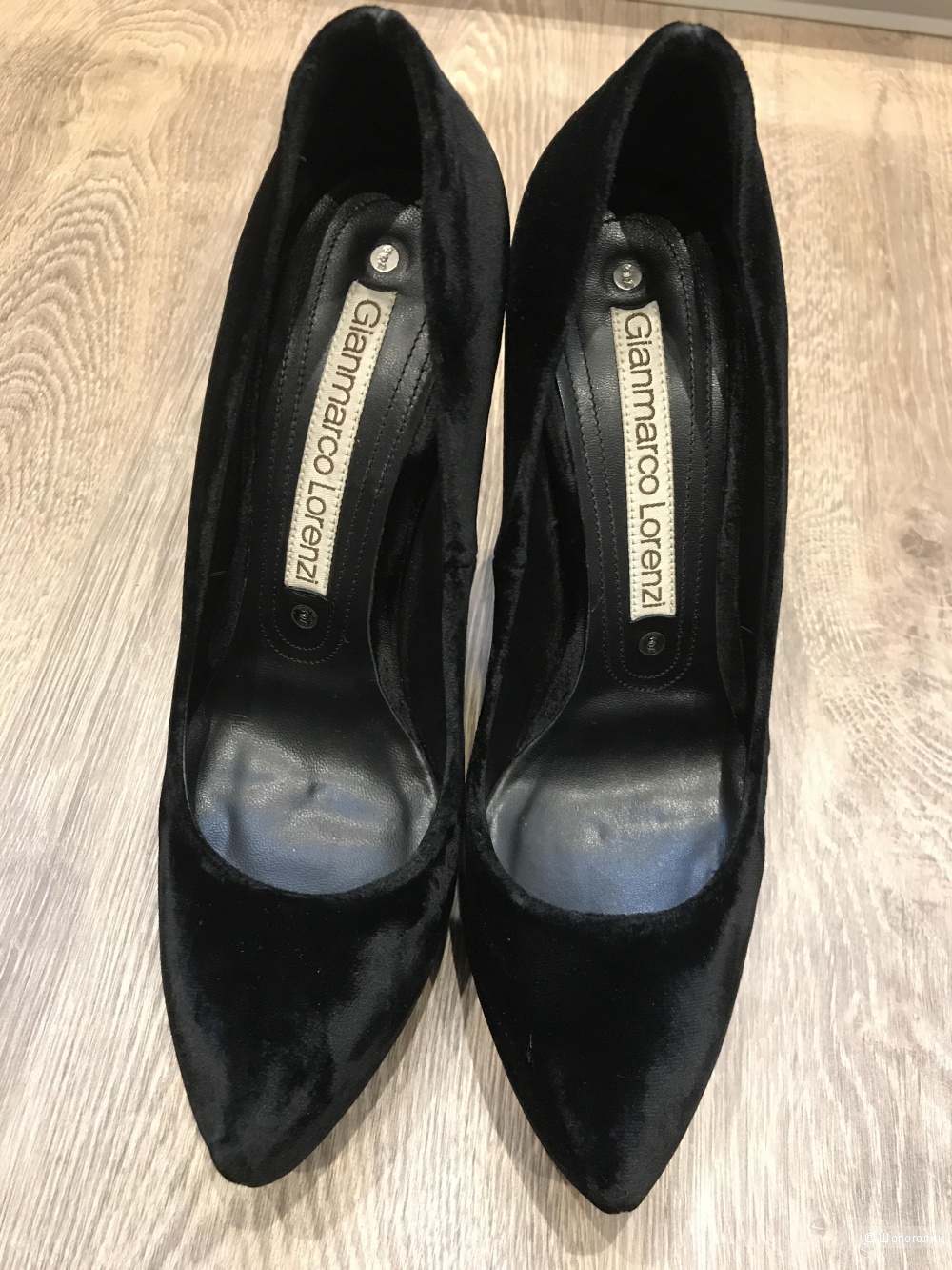 Бархатные туфли, GIANMARCO LORENZI, 37 размер