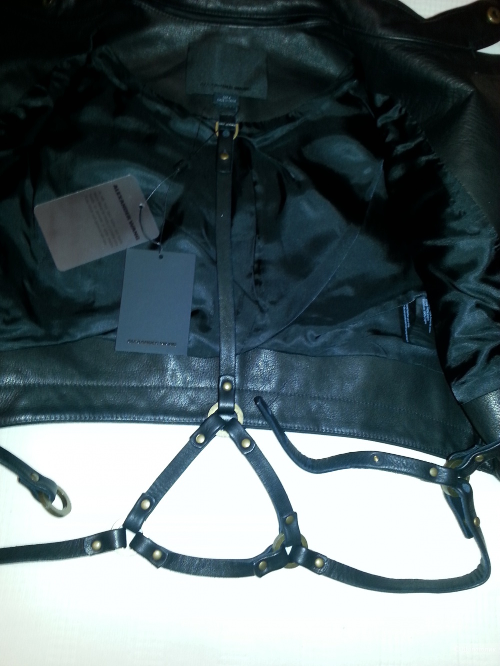 Кожаная укороченная куртка ALEXANDER WANG 40IT, 4US