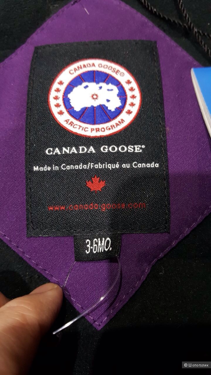 Canada Goose детский пуховый комбинезон 3-6 мес