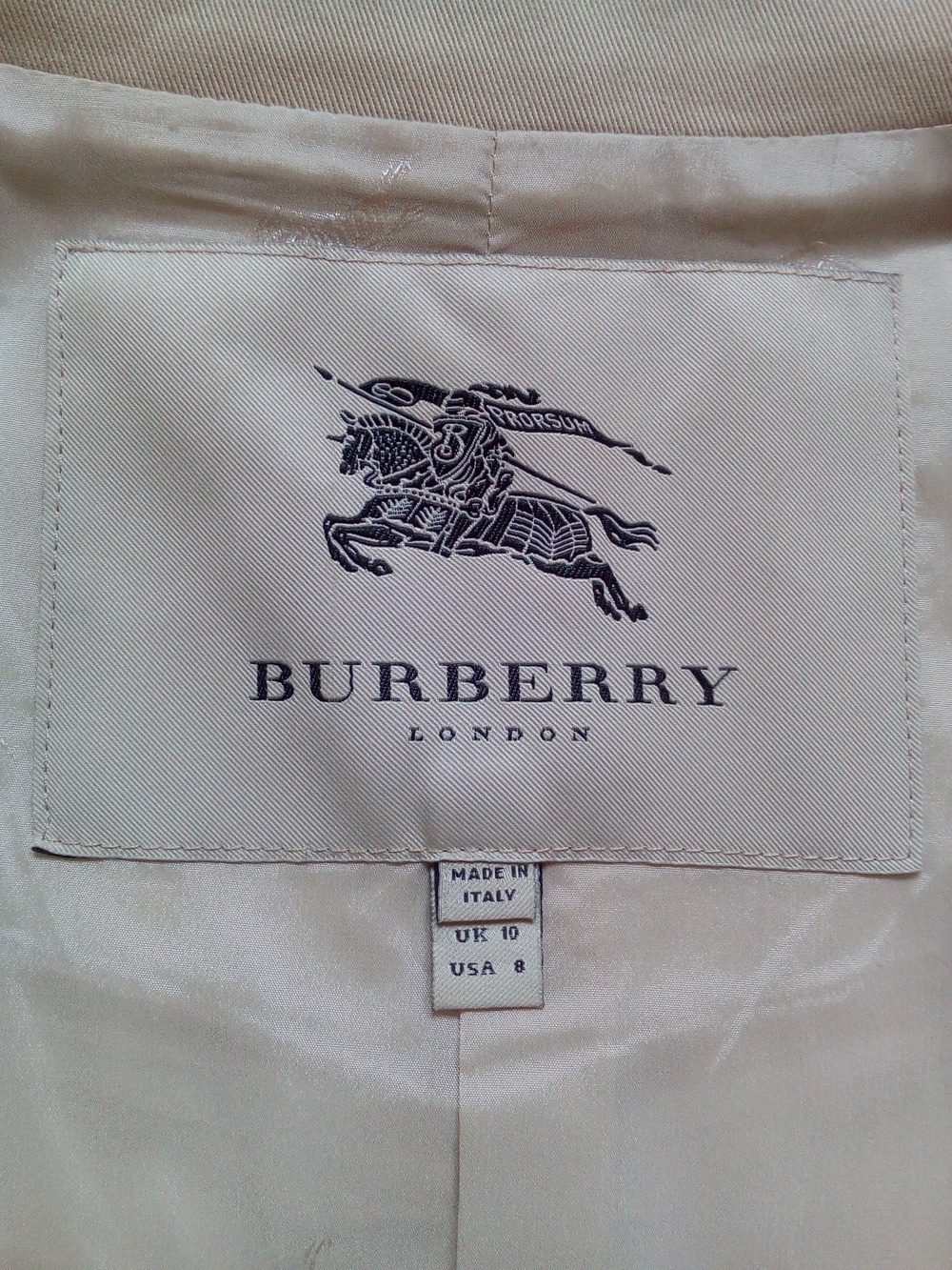 Тренч Burberry, 10 UK