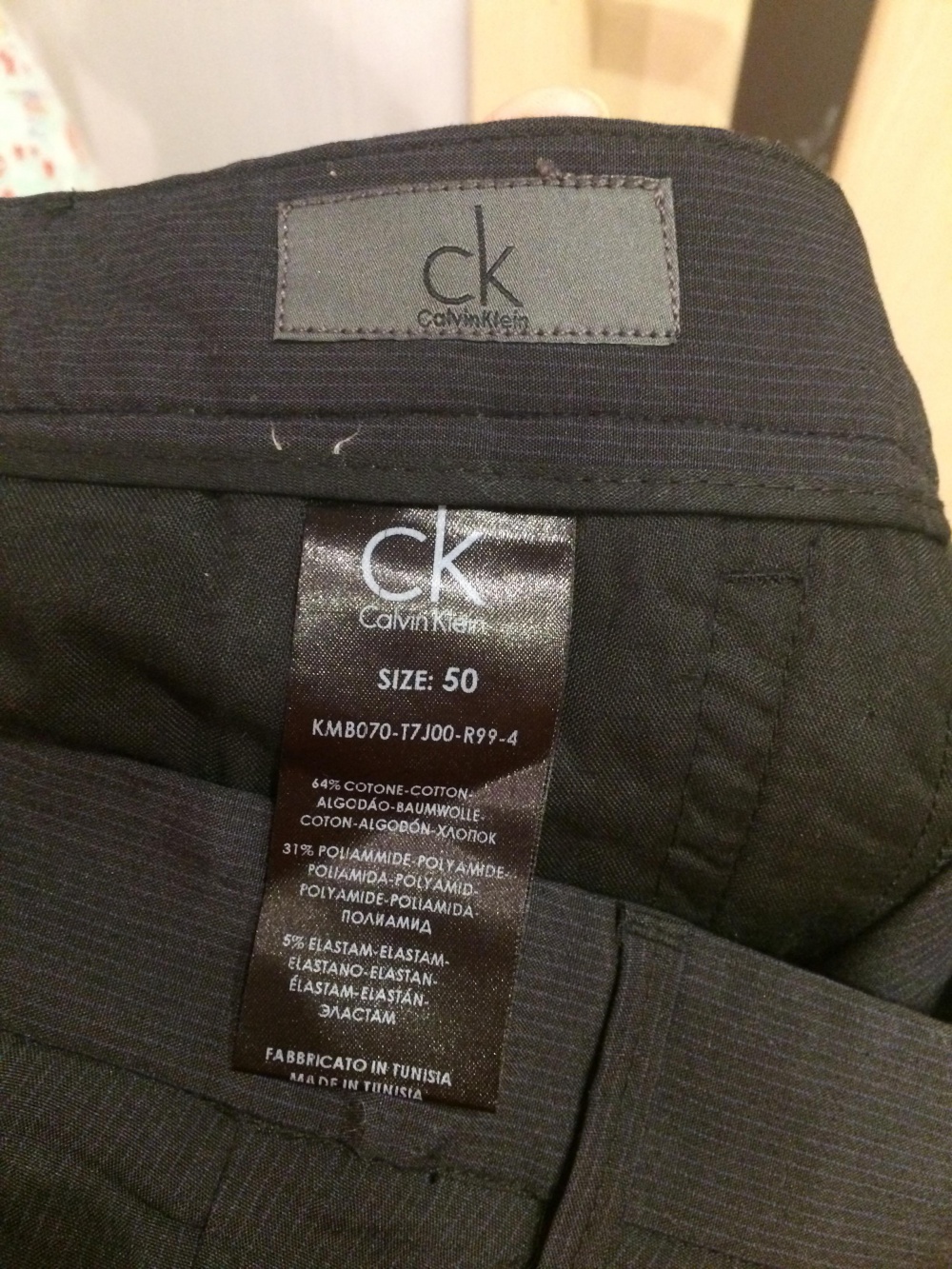 Мужские брюки Calvin Klein размер 50it