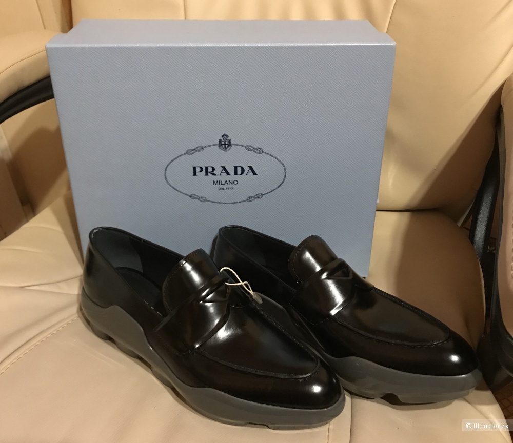 Мокасины Prada, размер 38.5