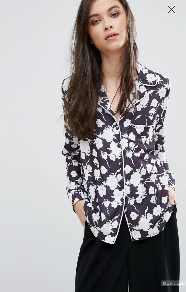 Блуза в пижамном стиле, Alter Petite, размер XS (40-42 рос)