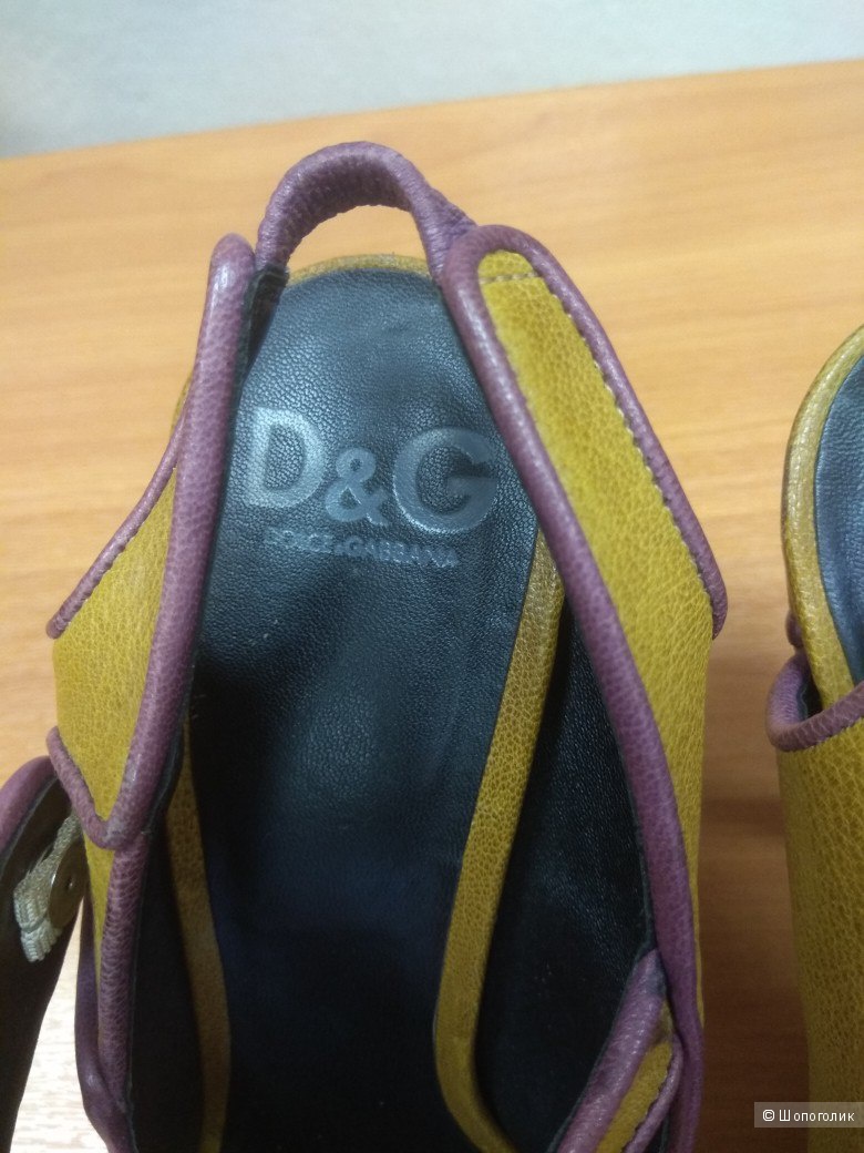 Кожаные туфли Dolce & Gabbana, размер 38,5 (37,5 RU)