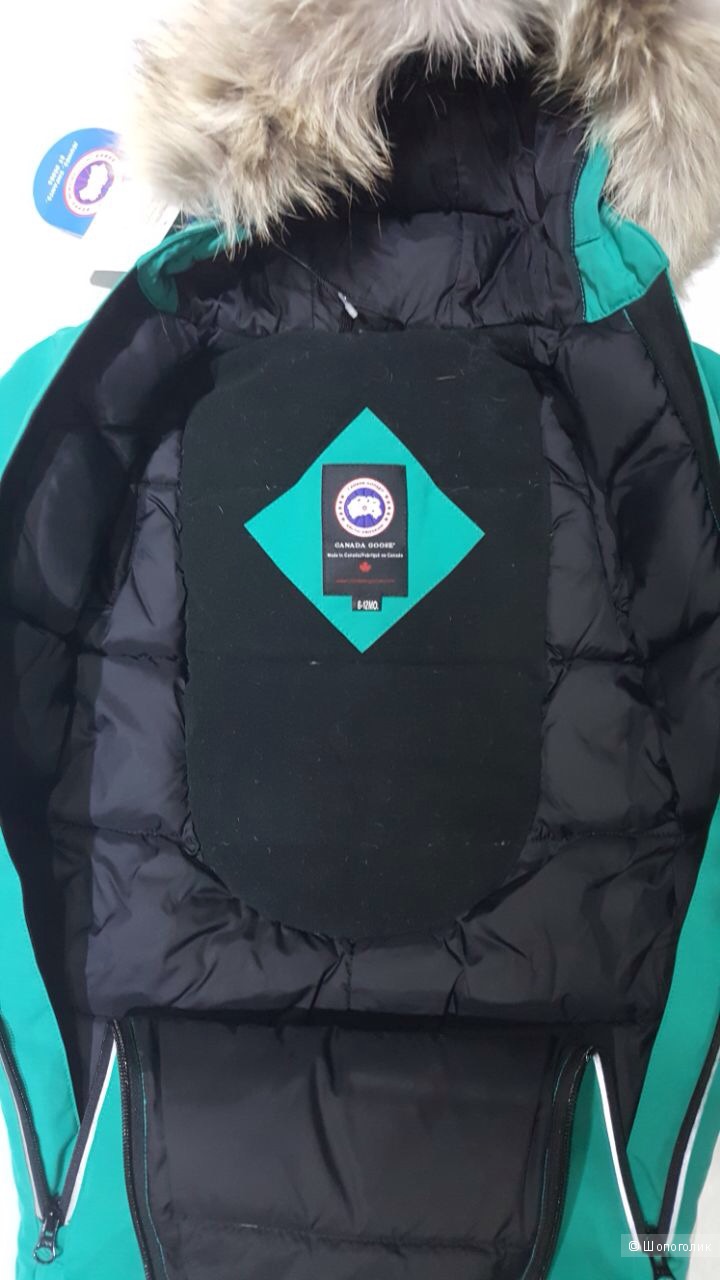 Canada Goose детский пуховый конверт. 6-12 мес