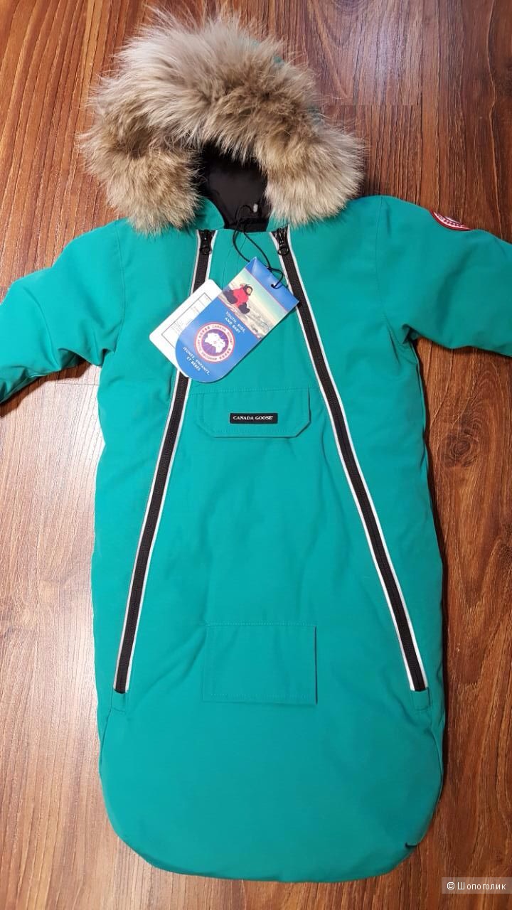 Canada Goose детский пуховый конверт. 6-12 мес