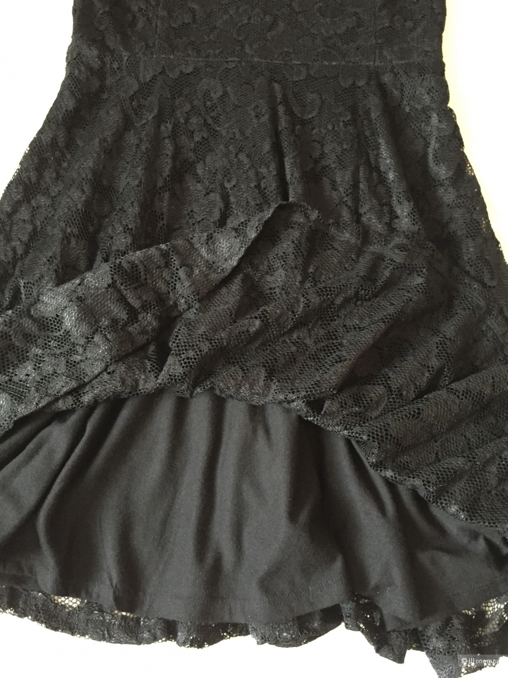 Кружевное платье Brave Soul, размер S, черное
