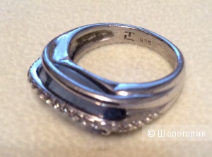 Кольцо серебряное с топазом Ted Lapidus размер 16