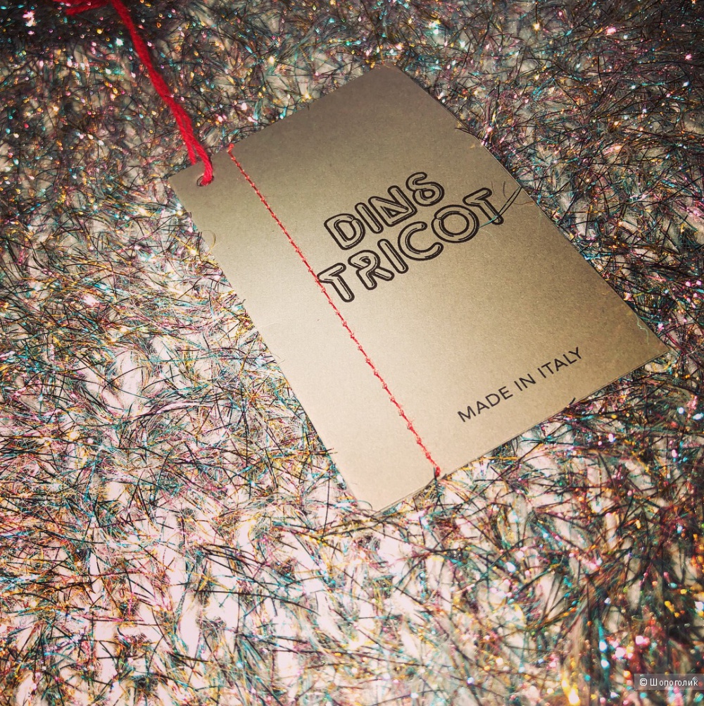 Платье Новогоднее с люрексом , Dins Tricot, Италия, oversize