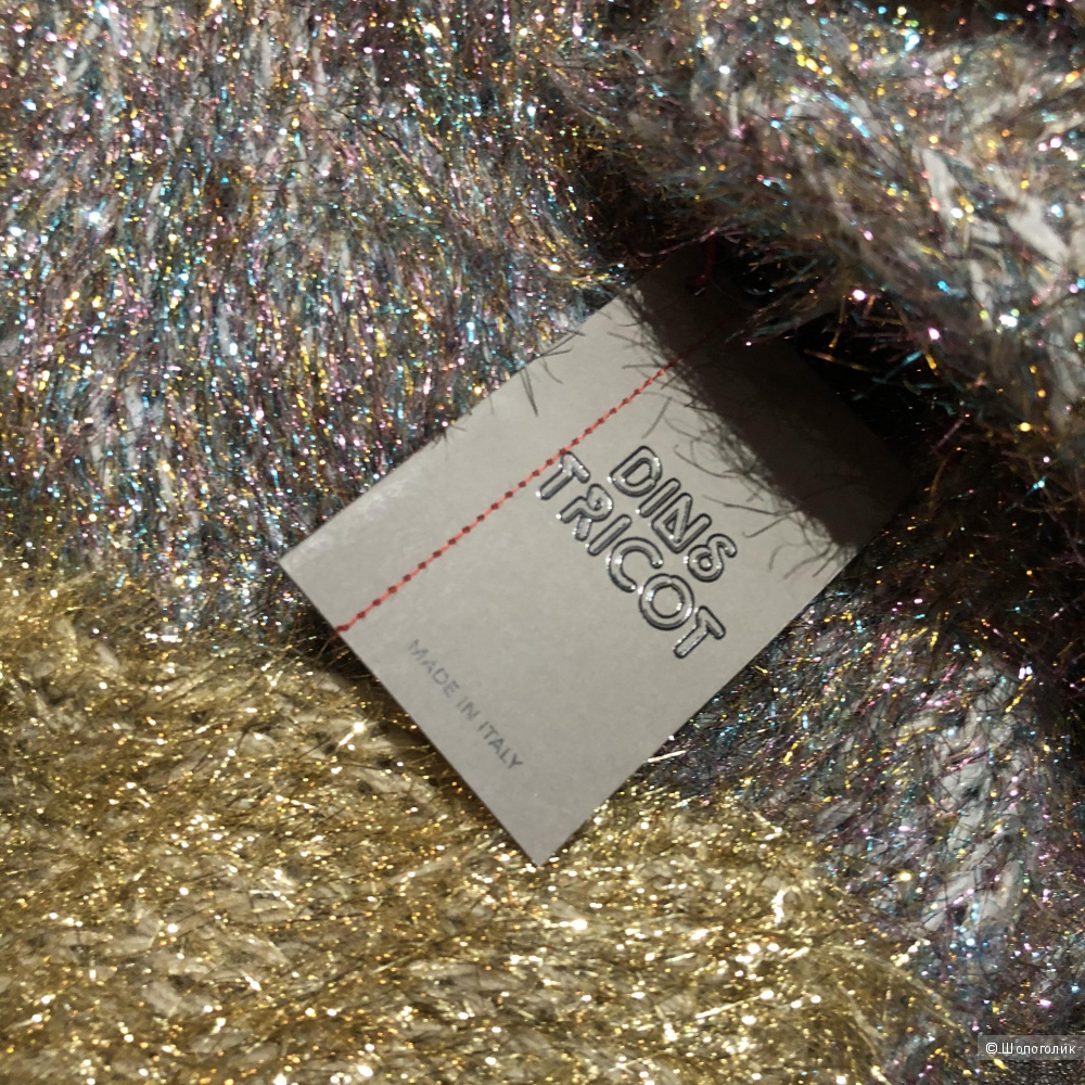 Платье Новогоднее с люрексом , Dins Tricot, Италия, oversize