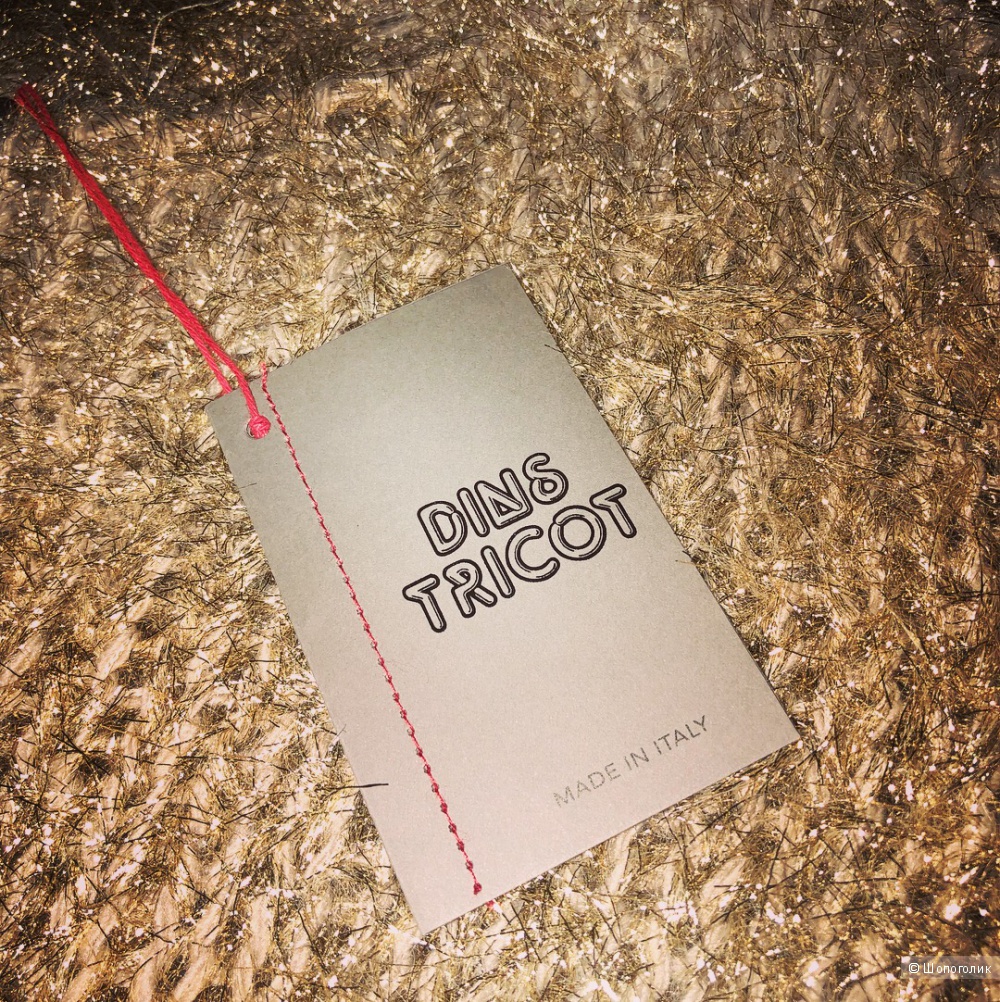 Платье Новогоднее с люрексом , Dins Tricot, Италия, oversize
