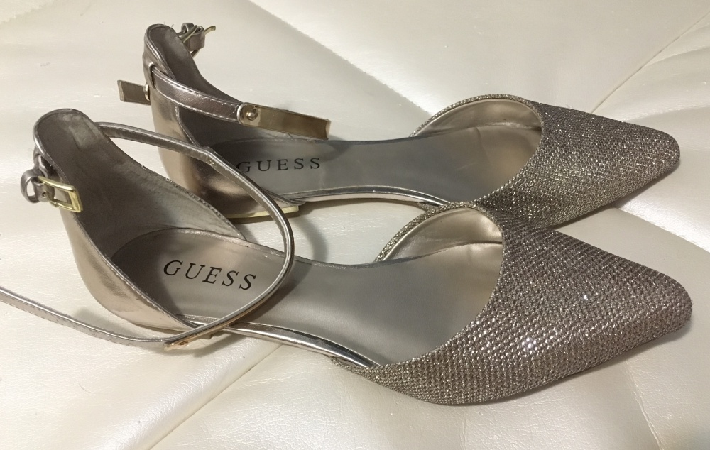 Туфли-балетки GUESS золотые, 36,5 размер