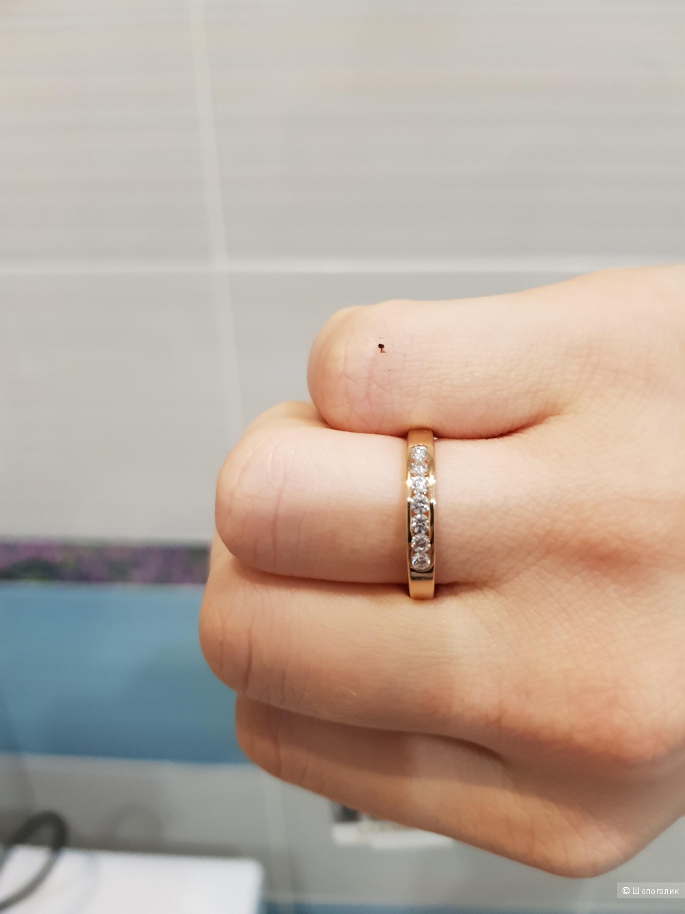 Кольцо с бриллиантами 16.5