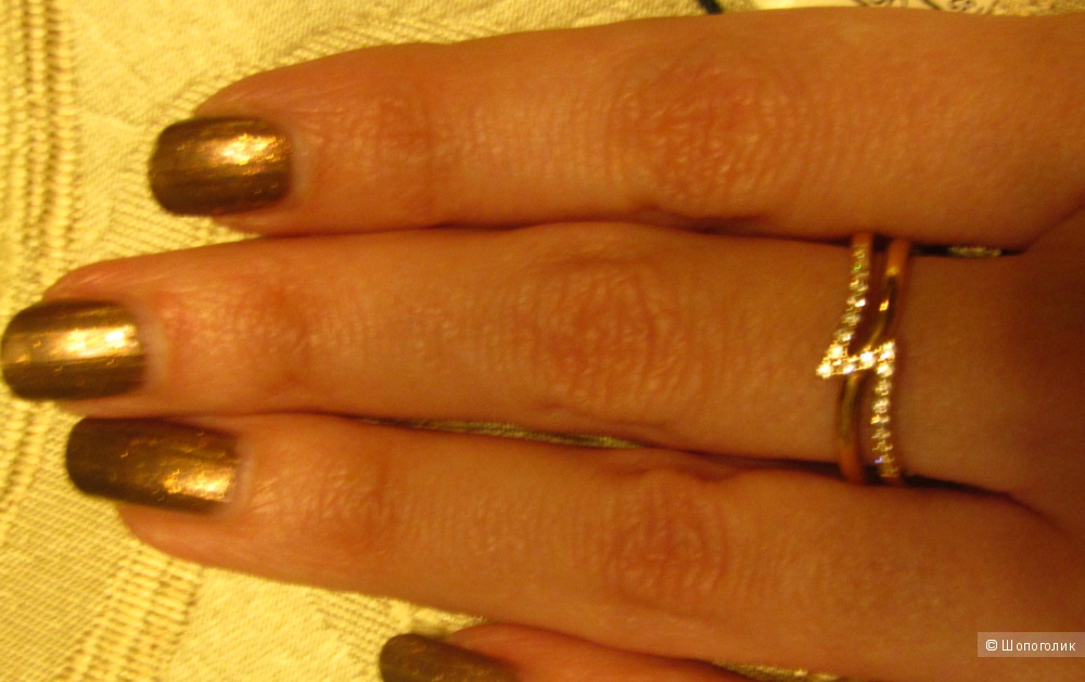 Кольцо золото 585 пробы размер 16, новое украшение с бирками