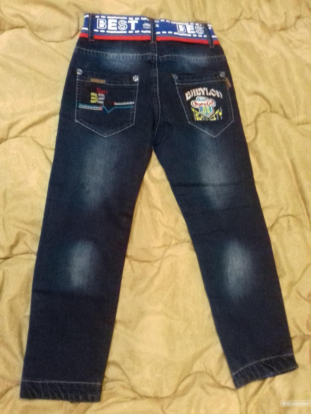 Детские  джинсы на мальчика, размер 19