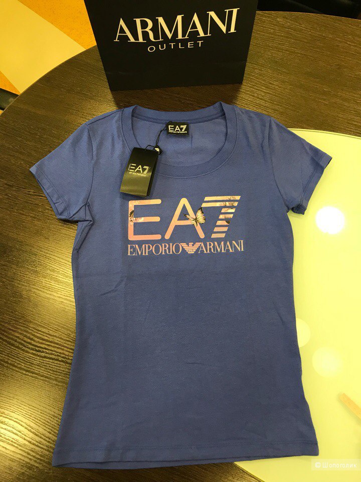 Женская футболка EA7, размер XS