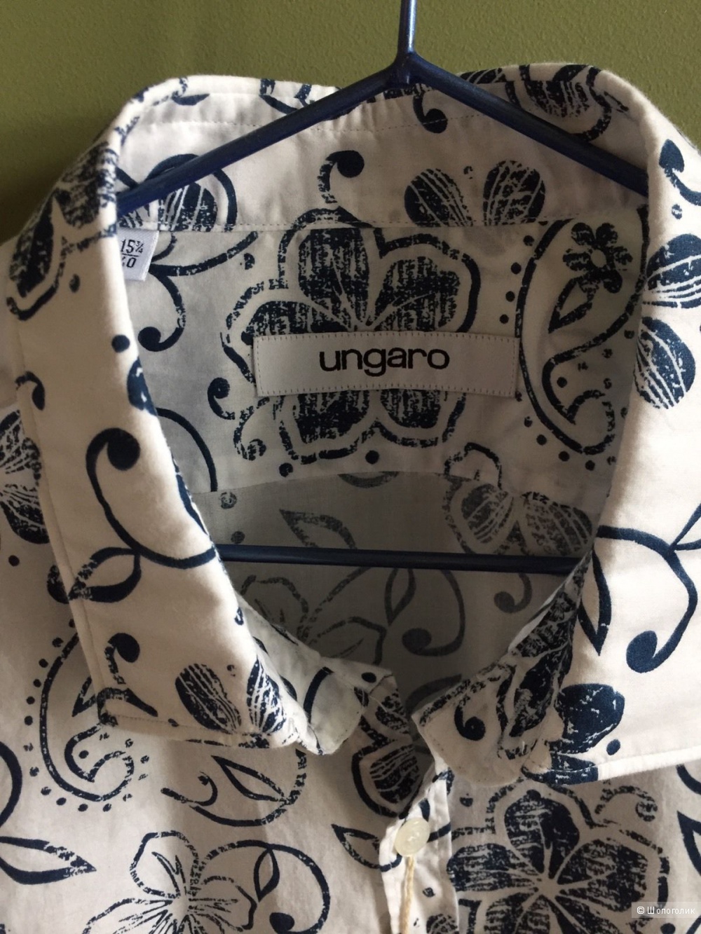 Мужская рубашка UNGARO, рр 15 3/4
