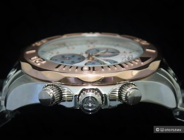Швейцарские наручные мужские часы Invicta Men Pro Grand Diver Chronograph Rose Tone 300M W/R SS