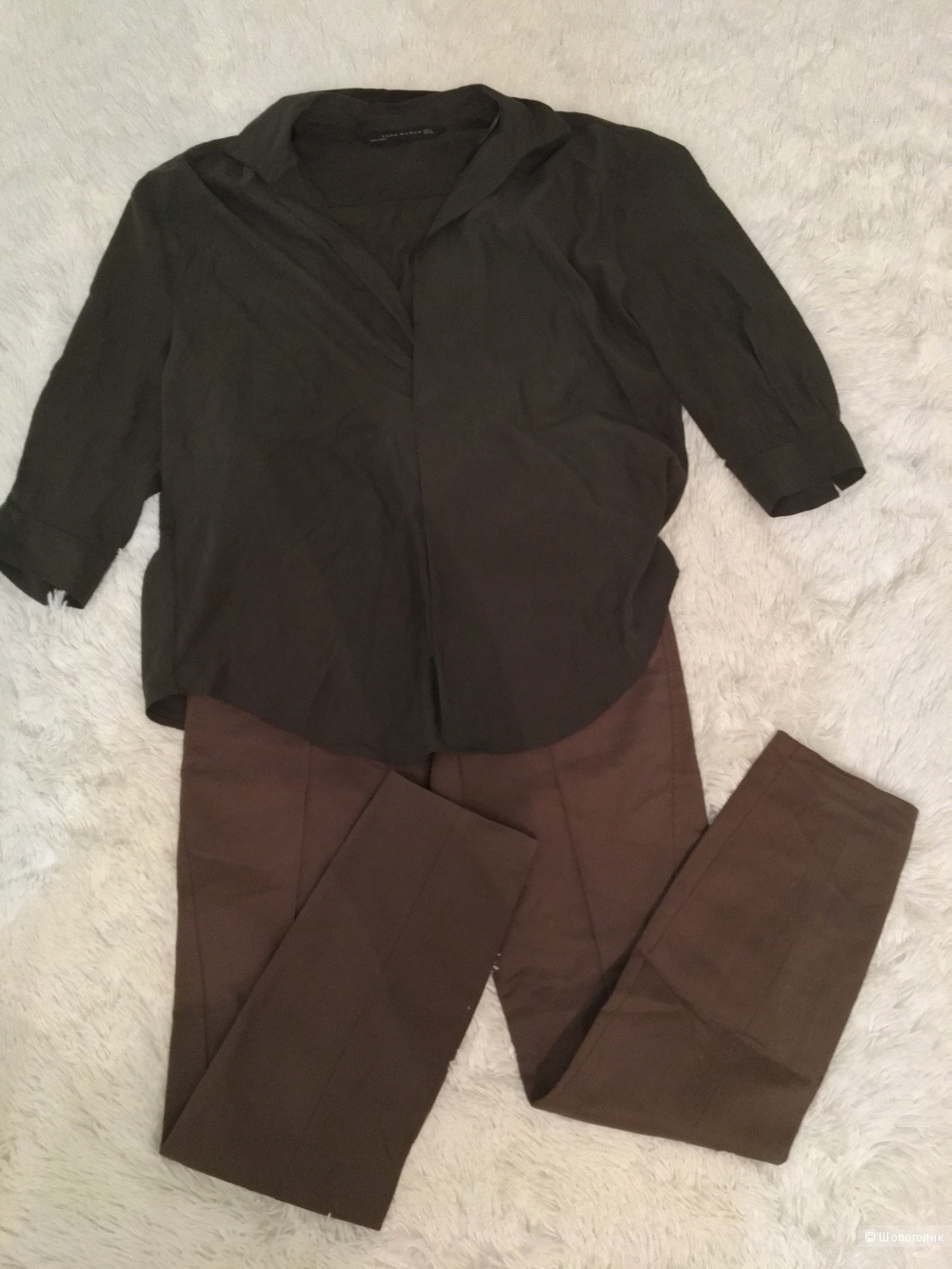 Комплект Zara брюки + блузон, размер S