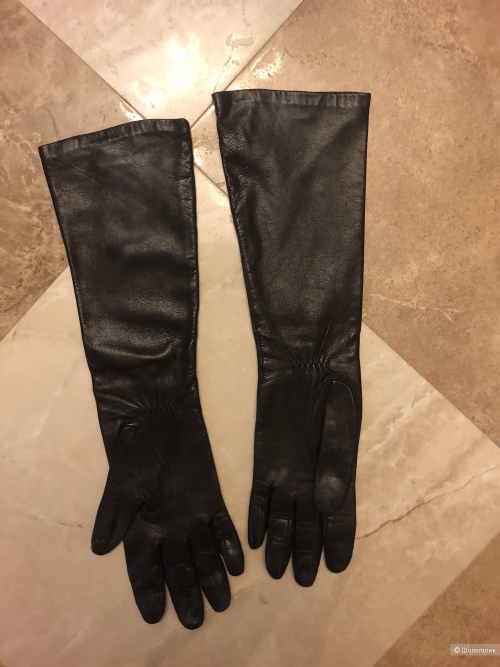 Кожаные перчатки размер 7,5.