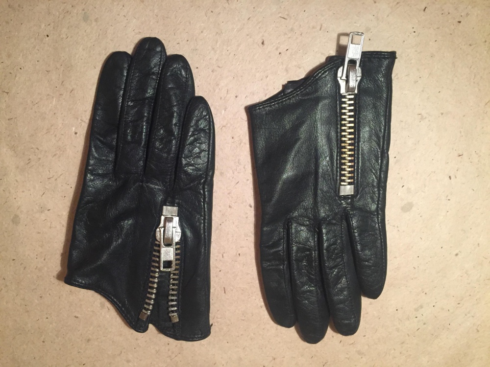 Перчатки H&M кожаные, размер S