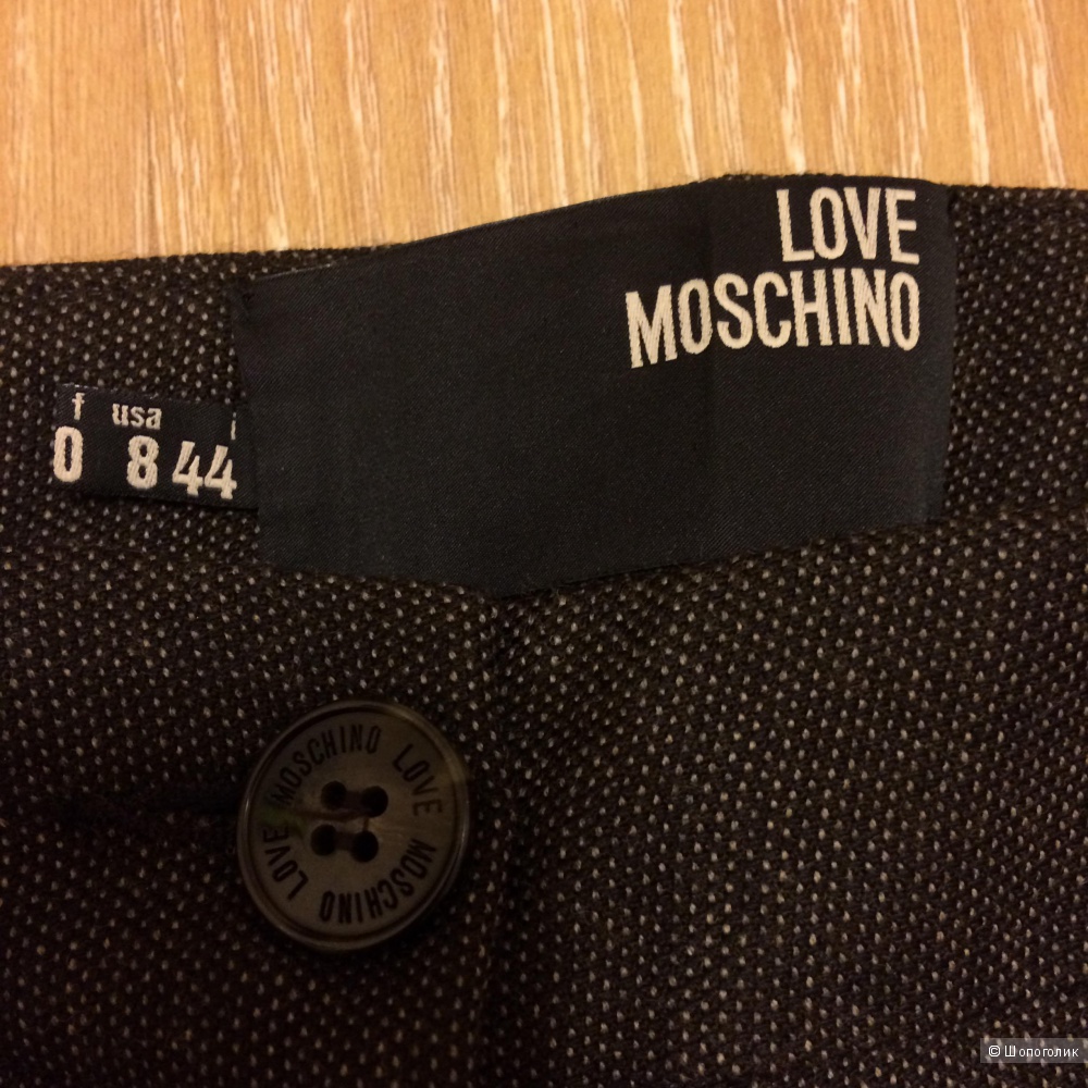 Шерстяные брюки LOVE MOSCHINO, р-р 44