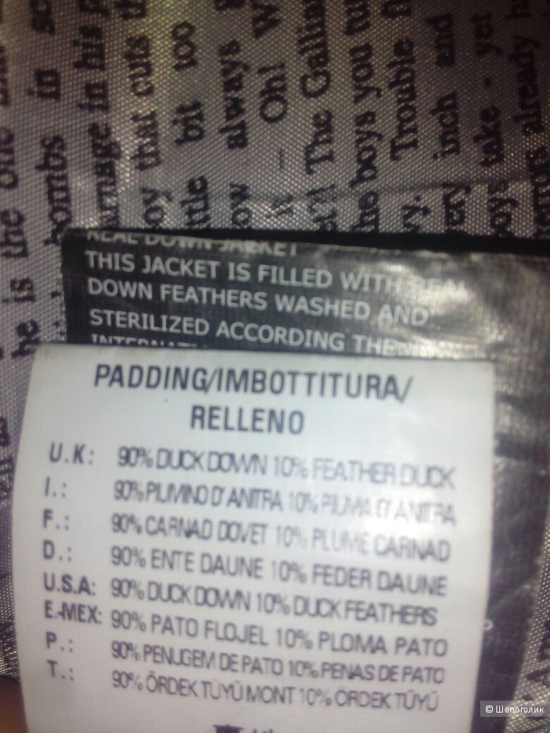 Куртка пуховик Galliano для девочки, размер 12 лет