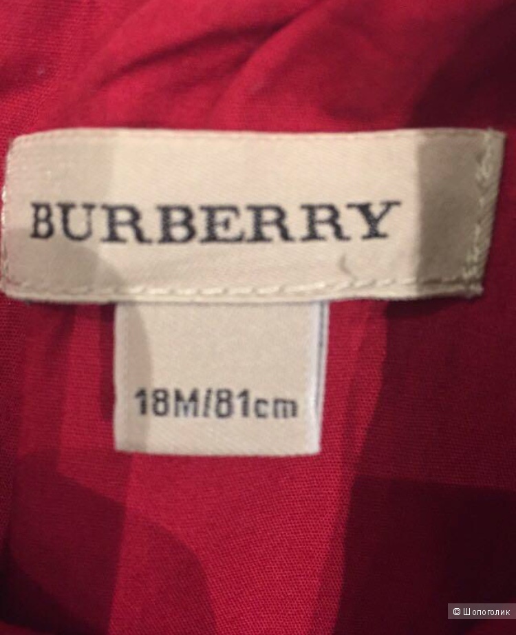 Платье Burberry, 18 месяцев