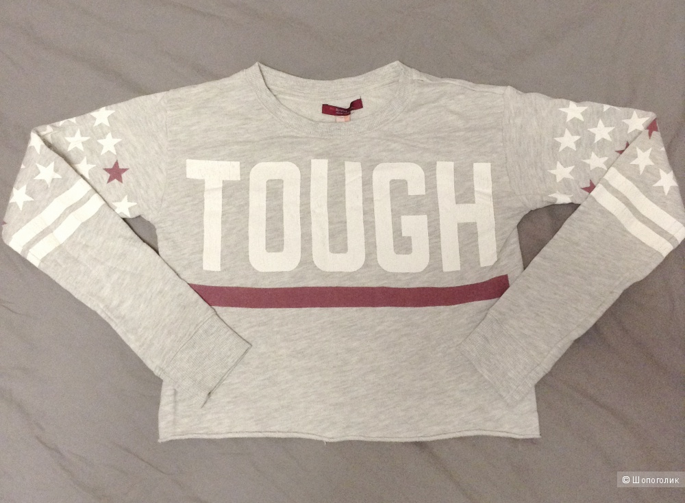 Кроп толстовка Bershka + хлопковые гетры Heine, XS